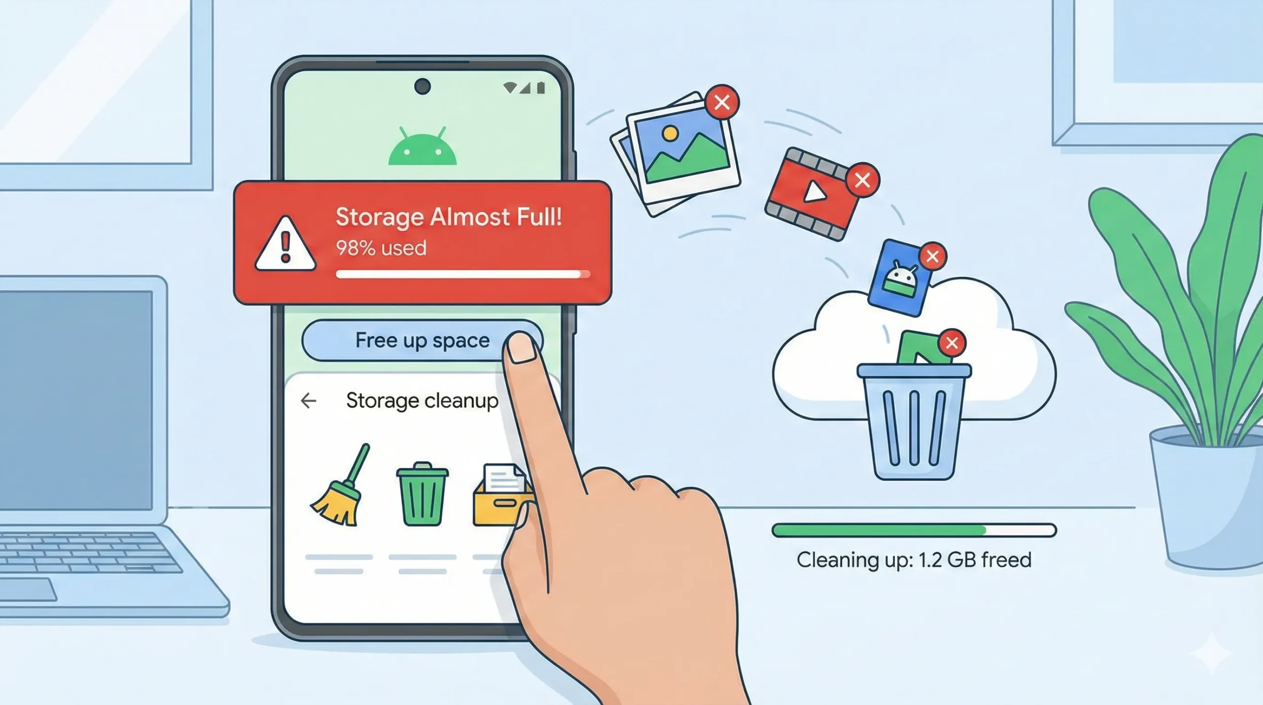 Freeing Android storage space