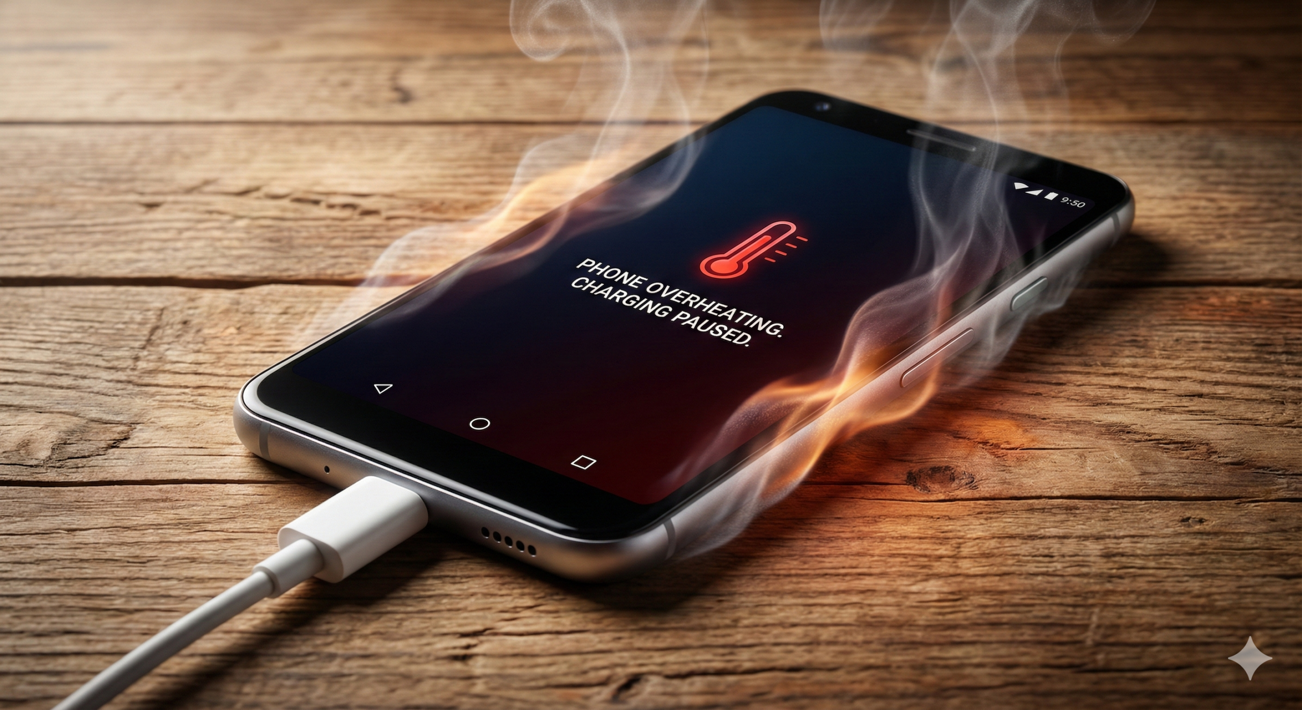 Android phone overheating problem visualization